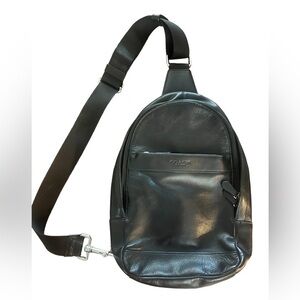 Coach Charles Backpack/Crossbody Bag Black